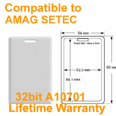 Proximity Clamshell Card for AMAG 32Bit Format A10701